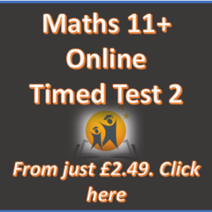 11+ Maths Online Practice Test 2