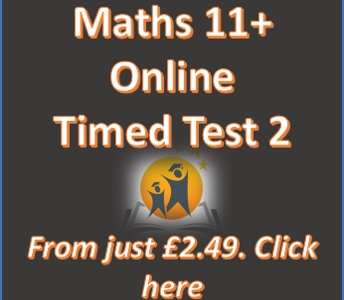 11+ Maths Online Practice Test 2